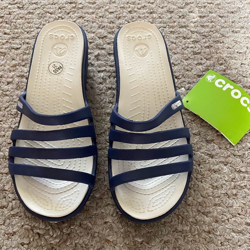 COPY - Blue Croc Sandals